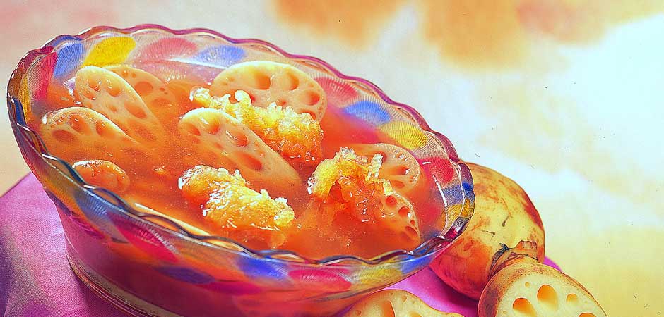 Fish Maw with Lotus Root Soup
