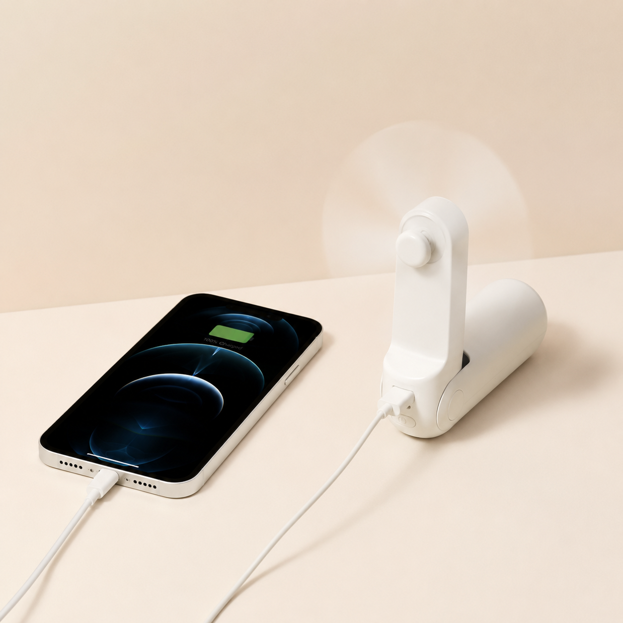 JisuLife Life8 Plus 3-in-1 Handheld Fan (4500mAh) with Power Bank & Flashlight