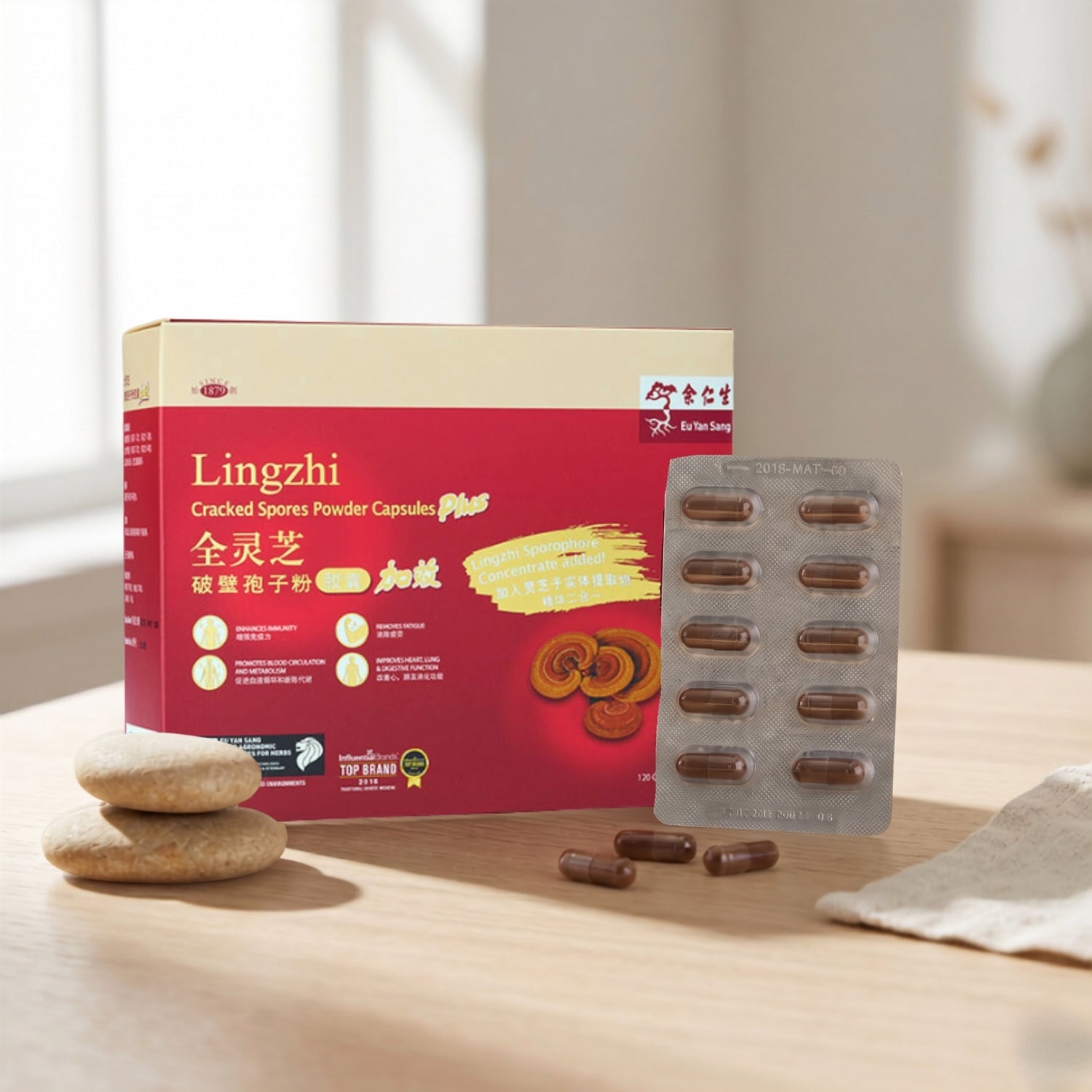 Lingzhi Cracked Spores Powder Capsules Plus 120'S - Blister