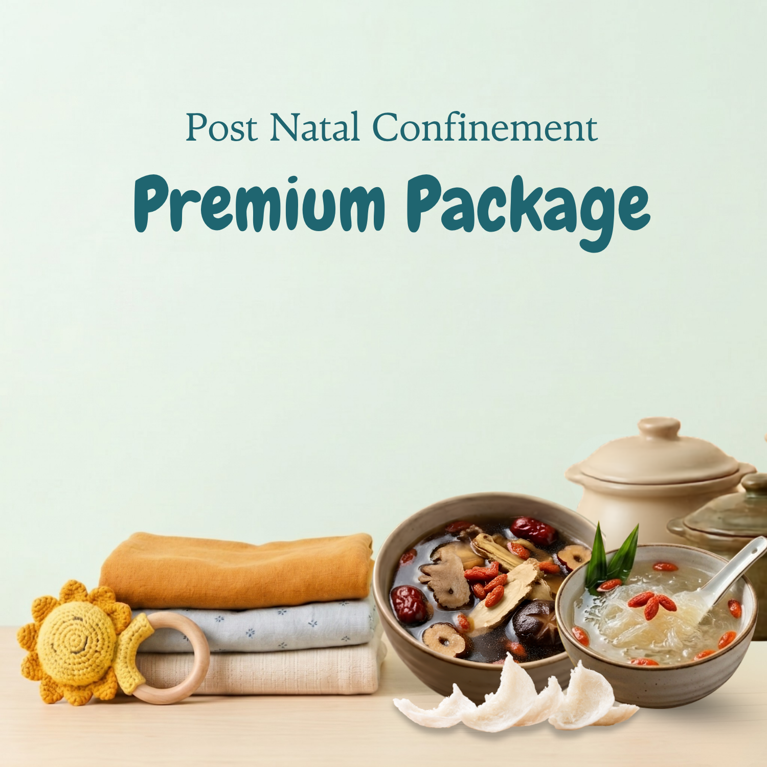 Premium Confinement Package (坐月護航配套) + Free Gifts